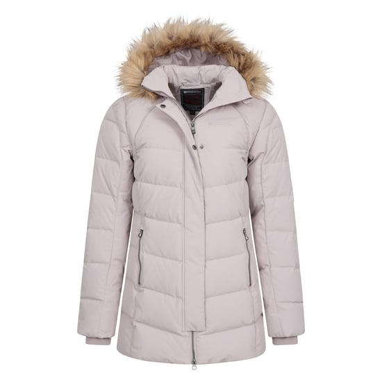 Mountain Warehouse Womens/Ladies Isla II Long Down Jacket (Light Beige) - Image 5