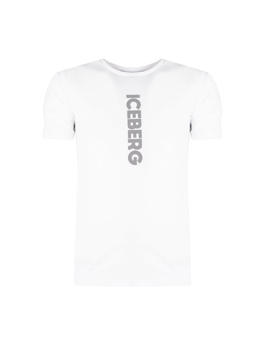 Iceberg T-Shirt C-Neck del hombre Blanco - Image 1