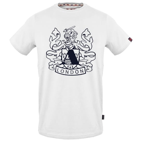 Aquascutum camiseta blanca con logo Aldis y escudo grande - Image 1