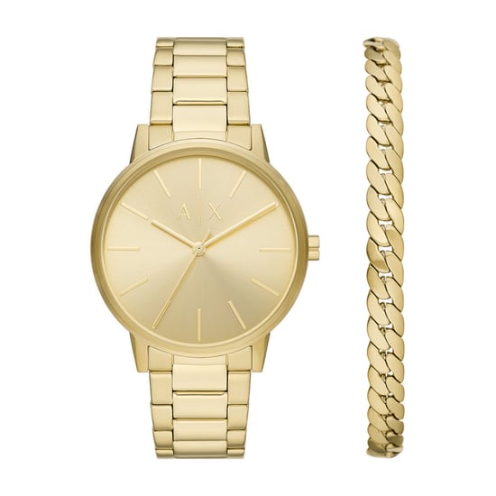 Armani Exchange Cayde Men's Gold Watch AX7144SET