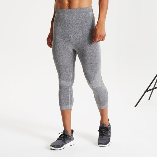 Dare 2B Mens In The Zone 3/4 Base Layer Leggings (Charcoal Grey Marl)