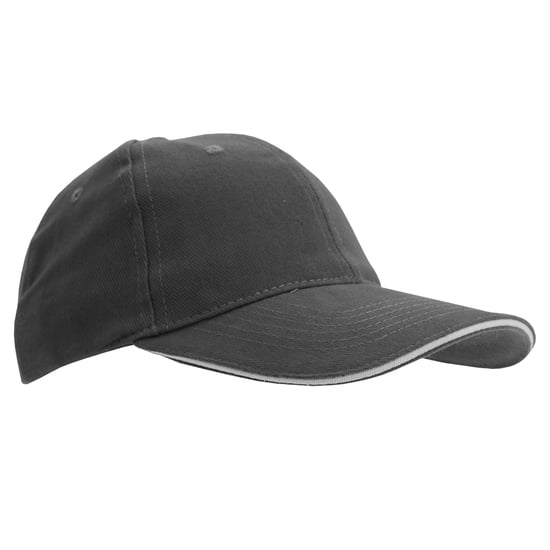 SOLS Unisex Buffalo 6 Panel Baseball Cap (Dark Grey/Light Grey)