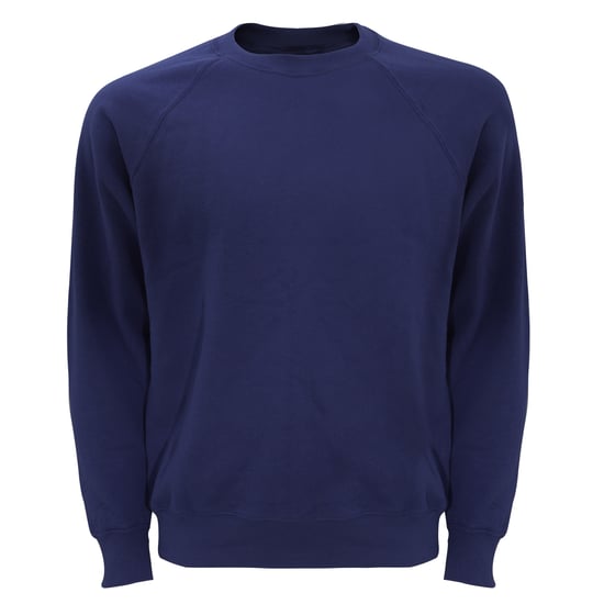 Fruit Of The Loom Mens Raglan Sleeve Belcoro® Sweatshirt (Deep Navy) - Image 1