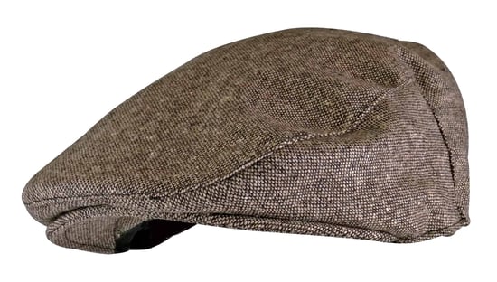 Mens Checked Wool Blend Traditional Flat Cap - Image 1