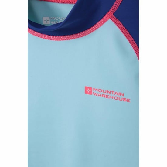 Mountain Warehouse Childrens/Kids Long-Sleeved Rash Top (Mint)