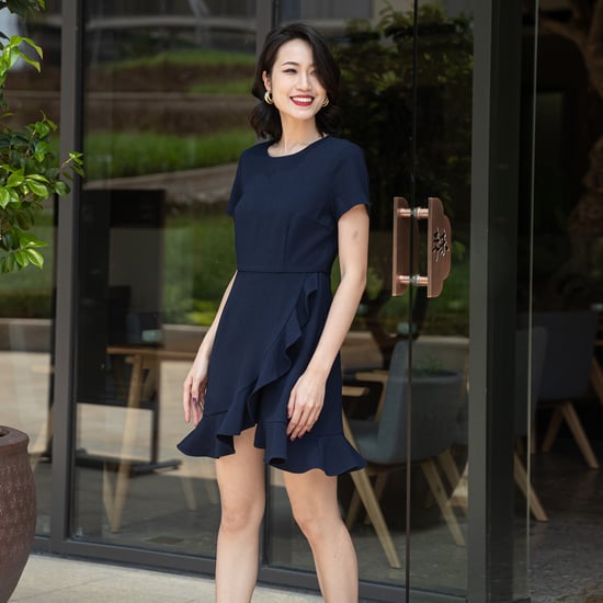 Short skater dress with frills - Image 5
