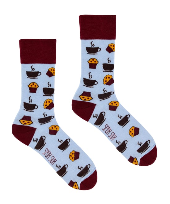 SPOX SOX - Calcetines de colores para hombre y mujer - Coffee & Muffins - Image 1