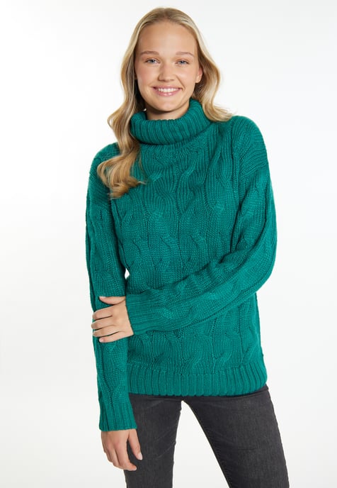 Mymo Knitted pullover women green - Image 3