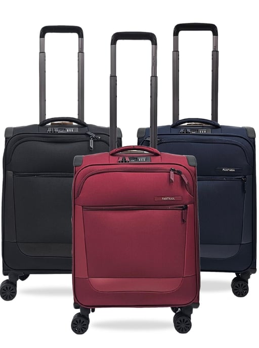 Lightweight  4 Wheel Luggage Travel Soft Cabin Bag