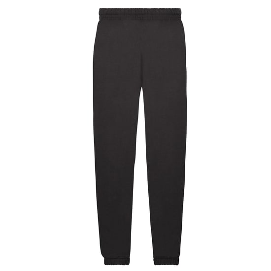 Fruit of the Loom Childrens/Kids Elasticated Hem Jogging Bottoms (Black) - Image 2
