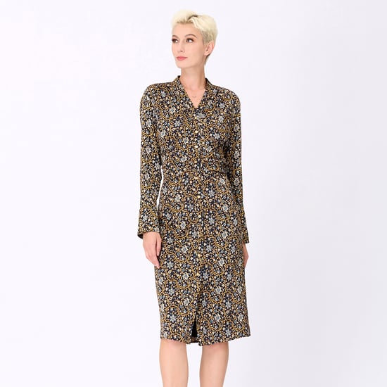 Art-Deco print shirt-dress - Image 1
