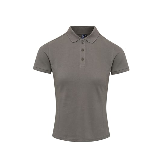 Premier Womens/Ladies Coolchecker Plus Piqu Polo With CoolPlus (Dark Grey) - Image 1