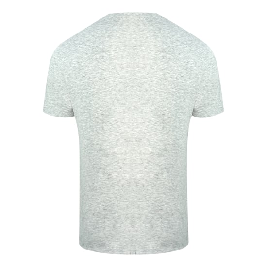 Philipp Plein Skull And Crossbones Logo Grey V-Neck T-Shirt