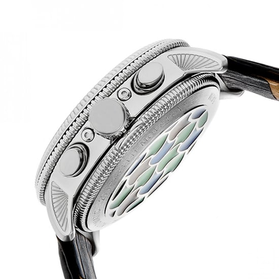 Reloj de Hombre Heritor Automático Aura con Correa de Cuero Semi-Esqueleto - Image 3