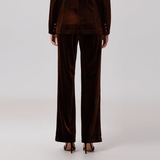 Straight velvet suit pants - Image 4