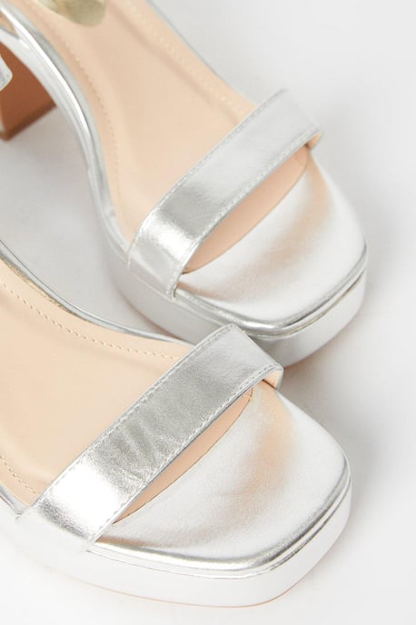 Maddie Platform High Block Heeled Sandals - Image 4