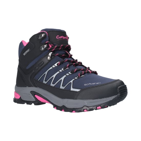 Cotswold Abbeydale Mid Softshell Women's Navy/Black/Fuchsia Hiking Boots - Image 1