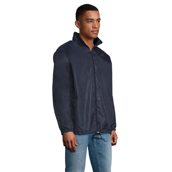 SOLS Unisex Shift Showerproof Windbreaker Jacket (French Navy) - Image 3