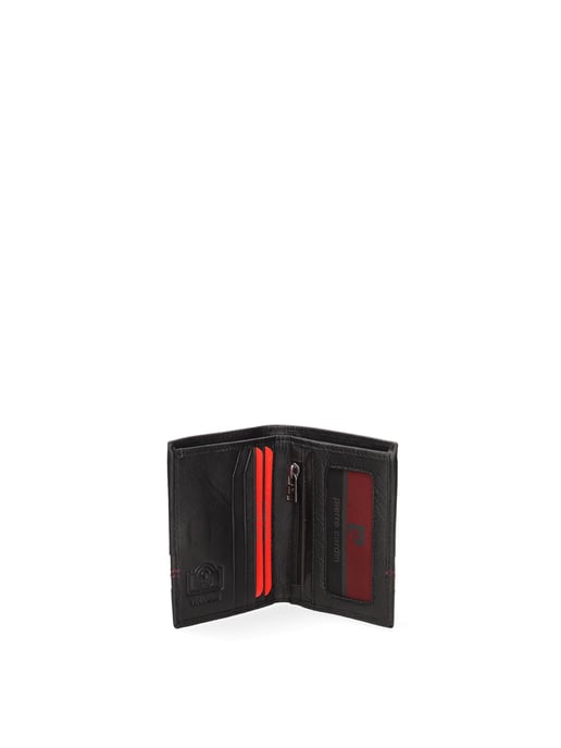 Pierre Cardin Wallet Men BLACK AND RED