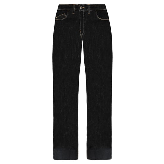 Emporio Armani J33 Regular Fit Wide Leg Womens Jeans