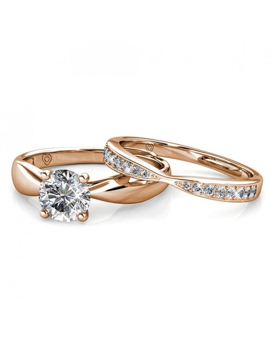 Anillo Prestige - Oro rosa y cristal - Image 4