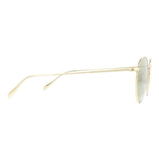 Oliver Peoples Round Unisex Gold Green C Sunglasses