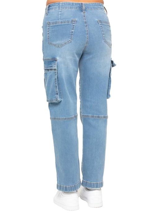 Enzo | Vaqueros cargo de pierna recta para mujer - Image 4