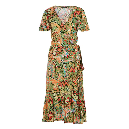 Tribal Rhapsody Viscose Midi Dress