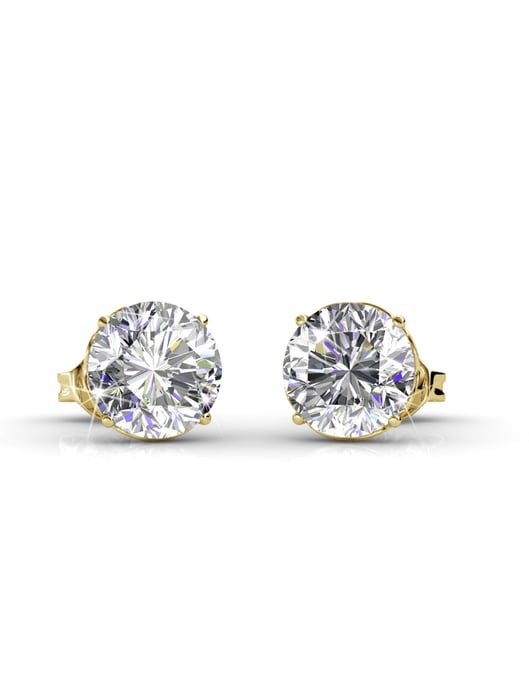 Pendientes Kristine - Oro y Cristal - Image 1