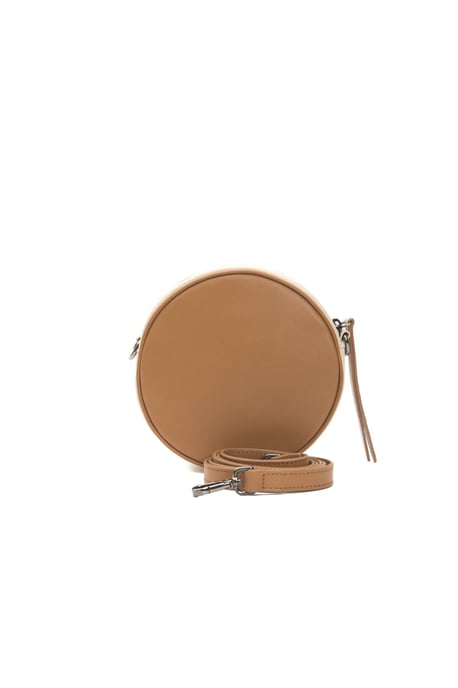 Bolso cruzado de cuero marrón para mujer Donatella Pompei - Image 3
