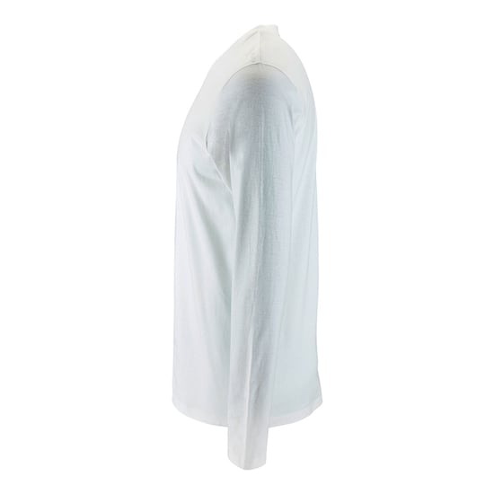 SOLS Mens Imperial Long Sleeve T-Shirt (White) - Image 3