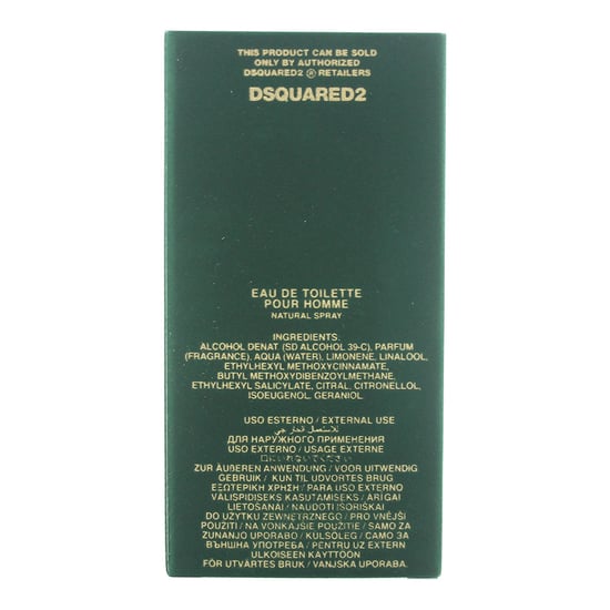 Dsquared2 Green Wood Eau de Toilette 50ml Spray
