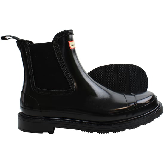 Hunter Commando Chelsea Gloss Stiefel negro para mujer - Image 5