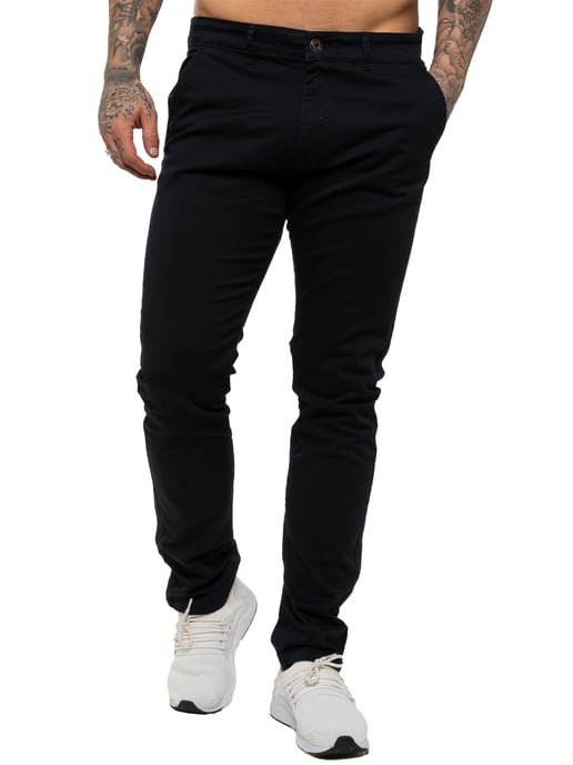 Enzo | Pantalones Chino Slim Fit de Stretch para Hombres - Marino - Image 2
