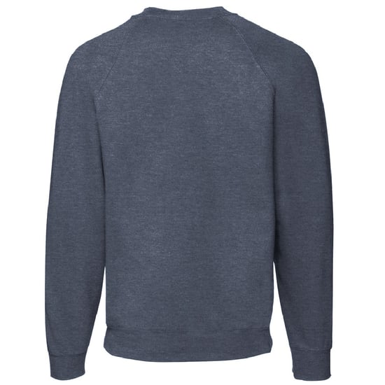 Fruit Of The Loom Mens Raglan Sleeve Belcoro® Sweatshirt (Heather Navy) - Image 2