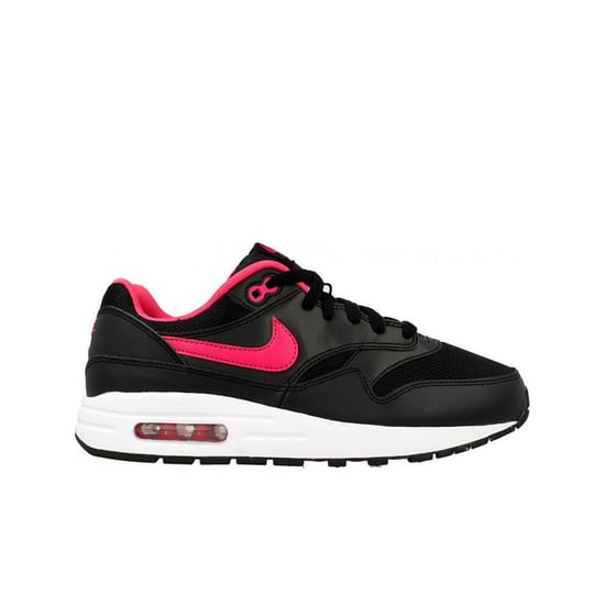 Nike Air Max 1 (GS) Lace Up Black Synthetic Kids Trainers 807605 006