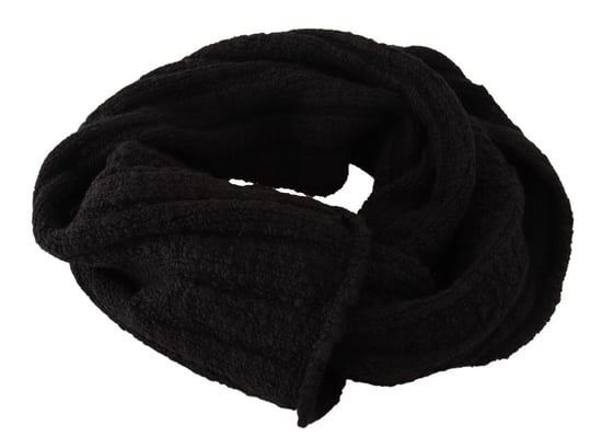 Chal de lana virgen negra tejido unisex de Dolce & Gabbana para mujer - Image 4