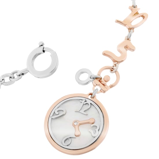 Orphelia Women's 925 Sterling Silver Bracelet - Silver/Rose ZA-7174 - Image 4