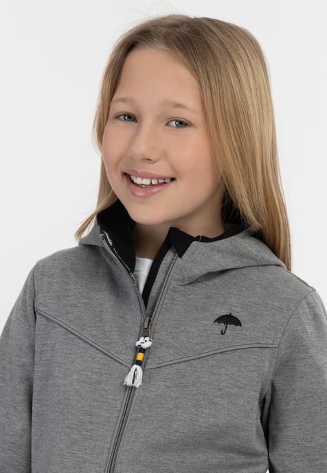 Schmuddelwedda functional jacket Girls Grey melange - Image 5
