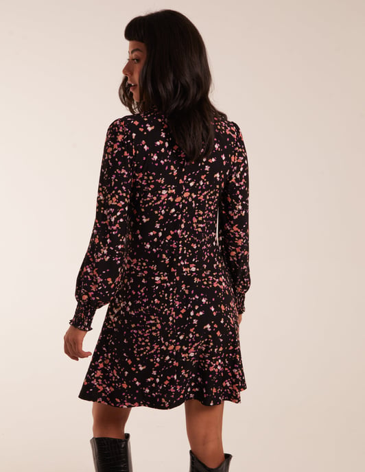 High Neck Keyhole Mini Dress - Image 4