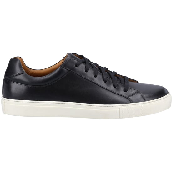 Hush Puppies Colton Leather Men's Black Trainers - Image 4