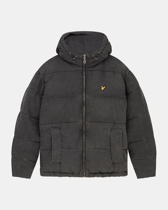 Chaqueta acolchada lavada Lyle & Scott en negro - Image 5