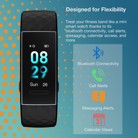 Aquarius Waterproof iP67 Fitness Tracker Black