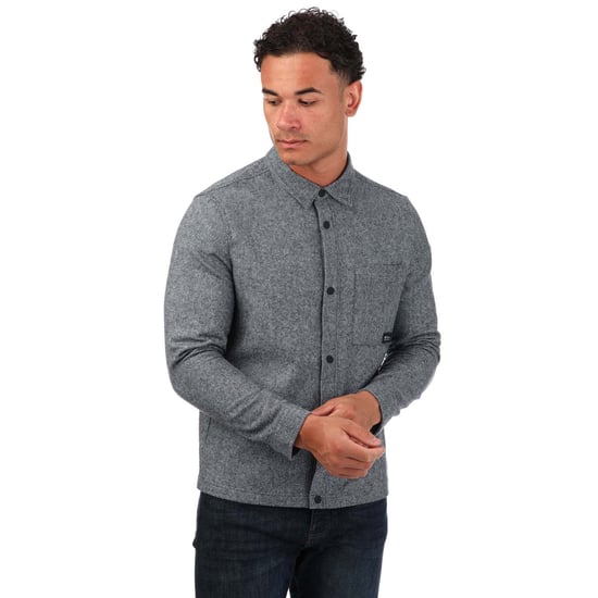 Men's Ben Sherman Brushed Twill Overshirt in Navy - Image 1