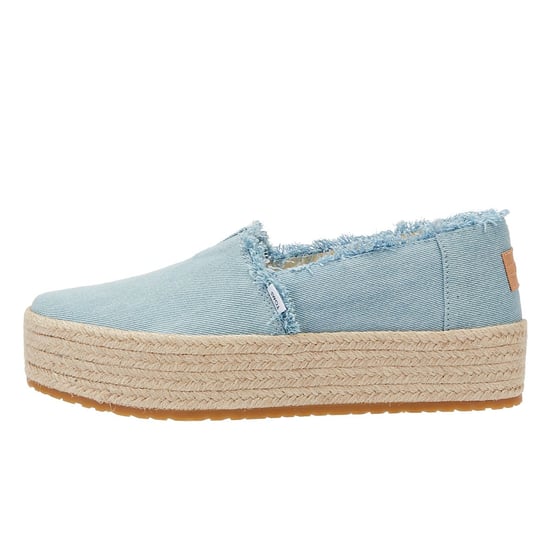 TOMS Washed Denim Valcia Pastel Blue Women's Blue Espadrilles - Image 5