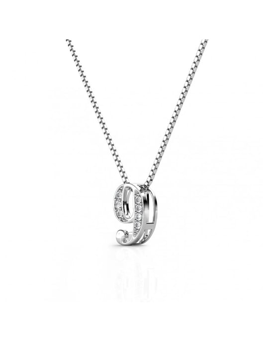 Colgantes Número 9 - Plata y Cristal - Image 3