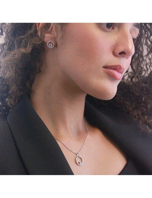 Colgante Amory - Plata y cristal - Image 2