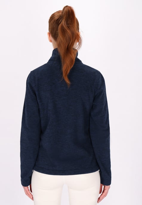 Dreimaster fleece jacket women marine melange - Image 4
