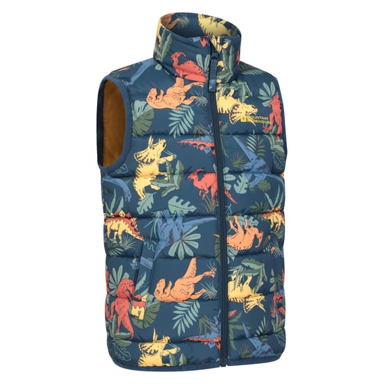 Mountain Warehouse Childrens/Kids Rocko Dinosaur Padded Gilet (Green) - Image 4