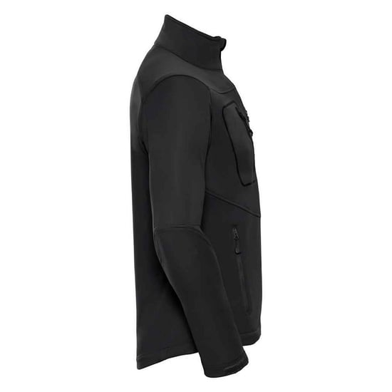 Russell Mens Sports Soft Shell Jacket (Black) - Image 3